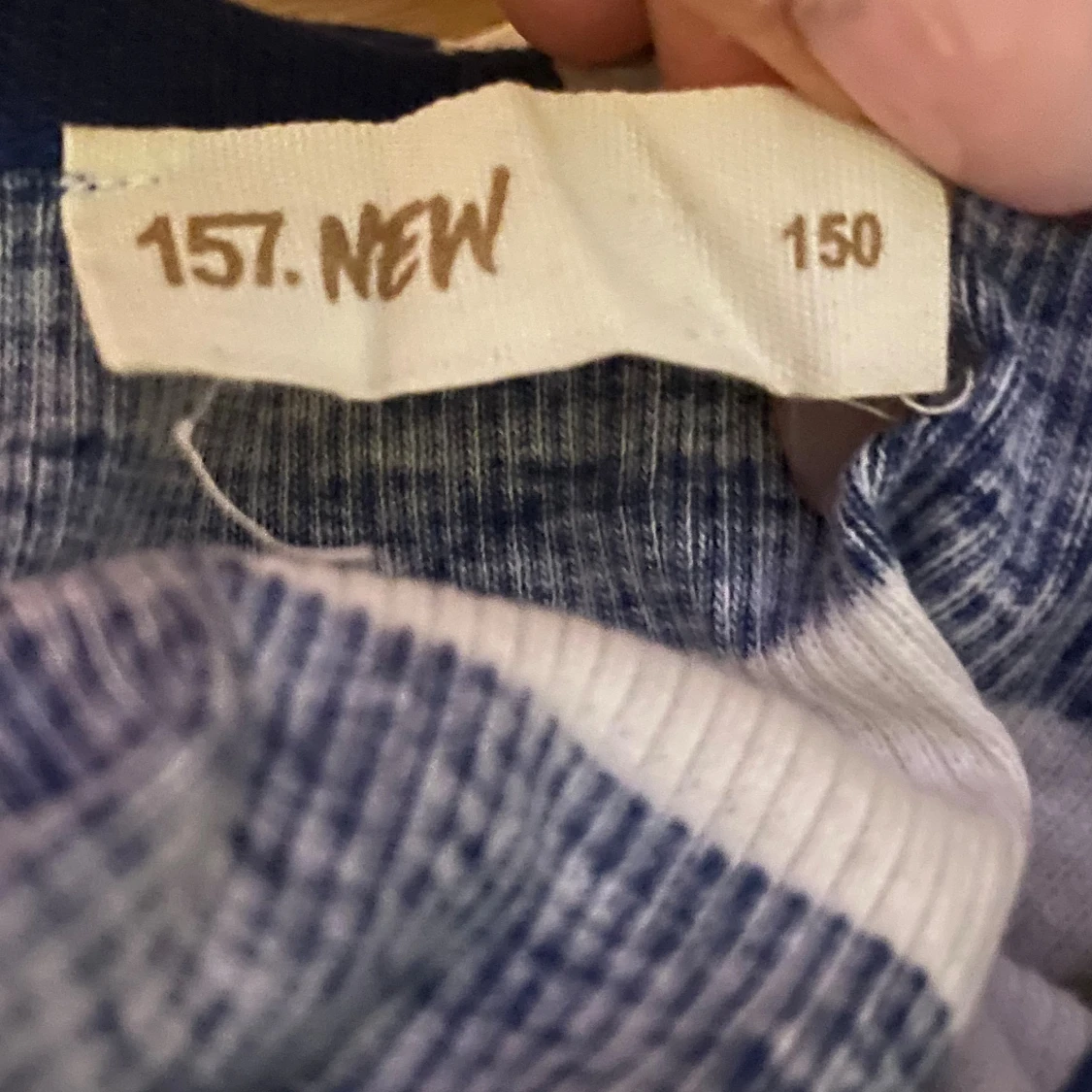 Randig croppad långärmad topp - 3