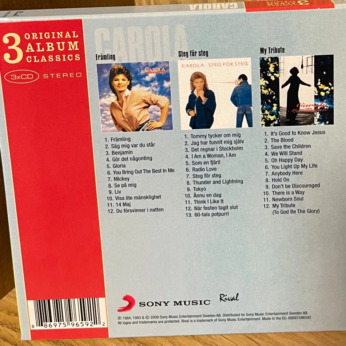 Carola - 3 Original Album Classics (Främling, Steg för steg, My Tribute) - 1