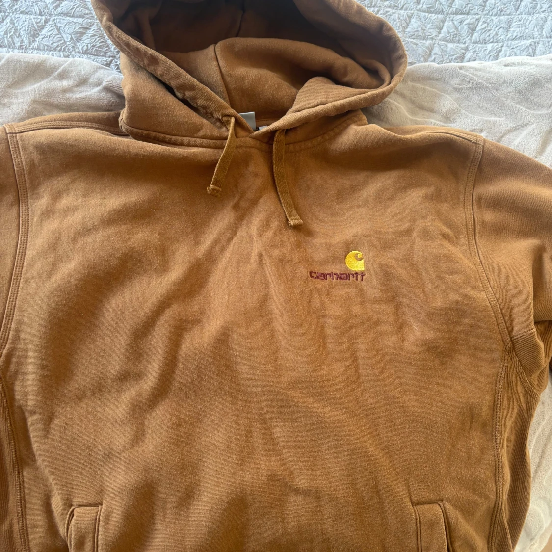 Brun hoodiejacka från Carhartt L