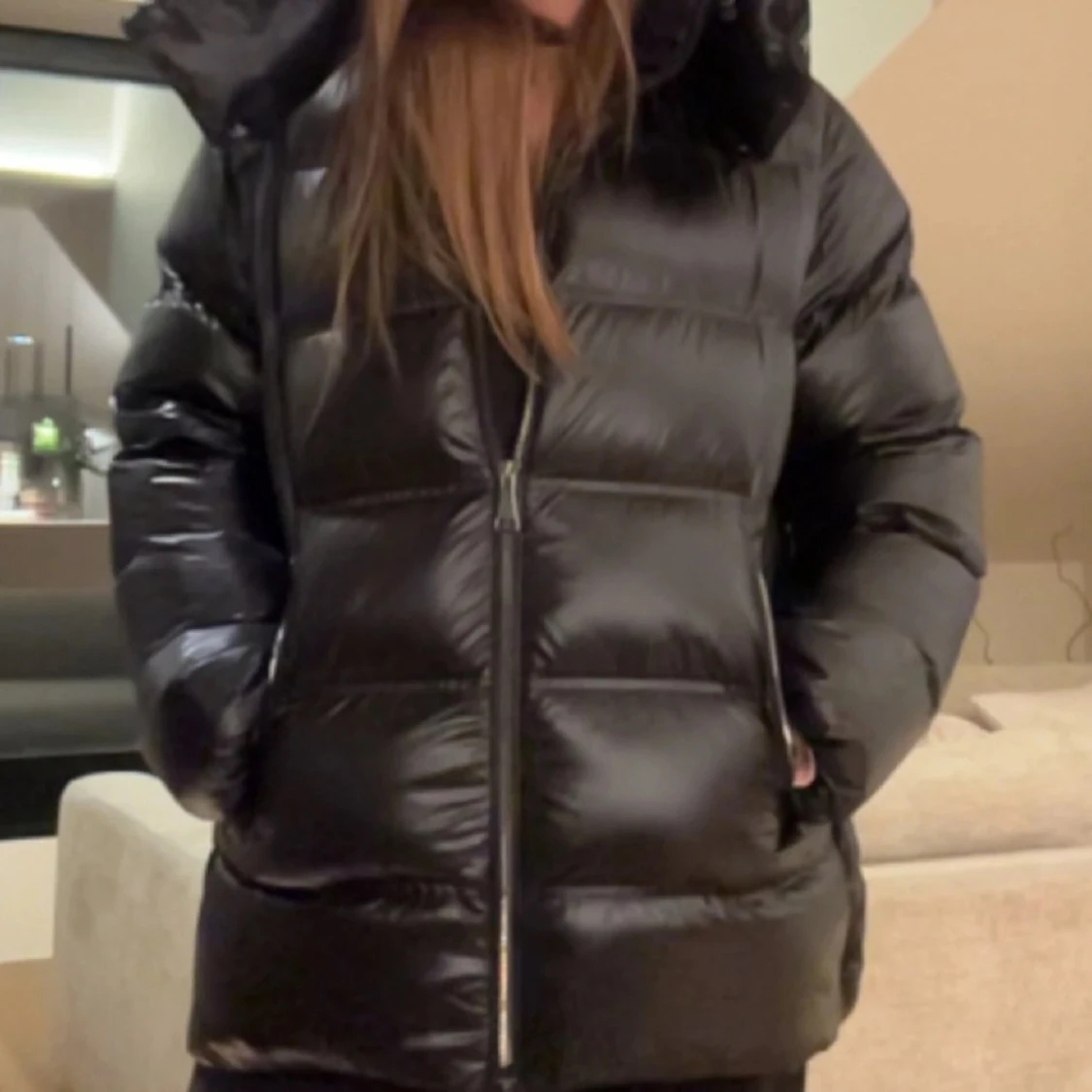 Svart Massimo Dutti jacka - 3