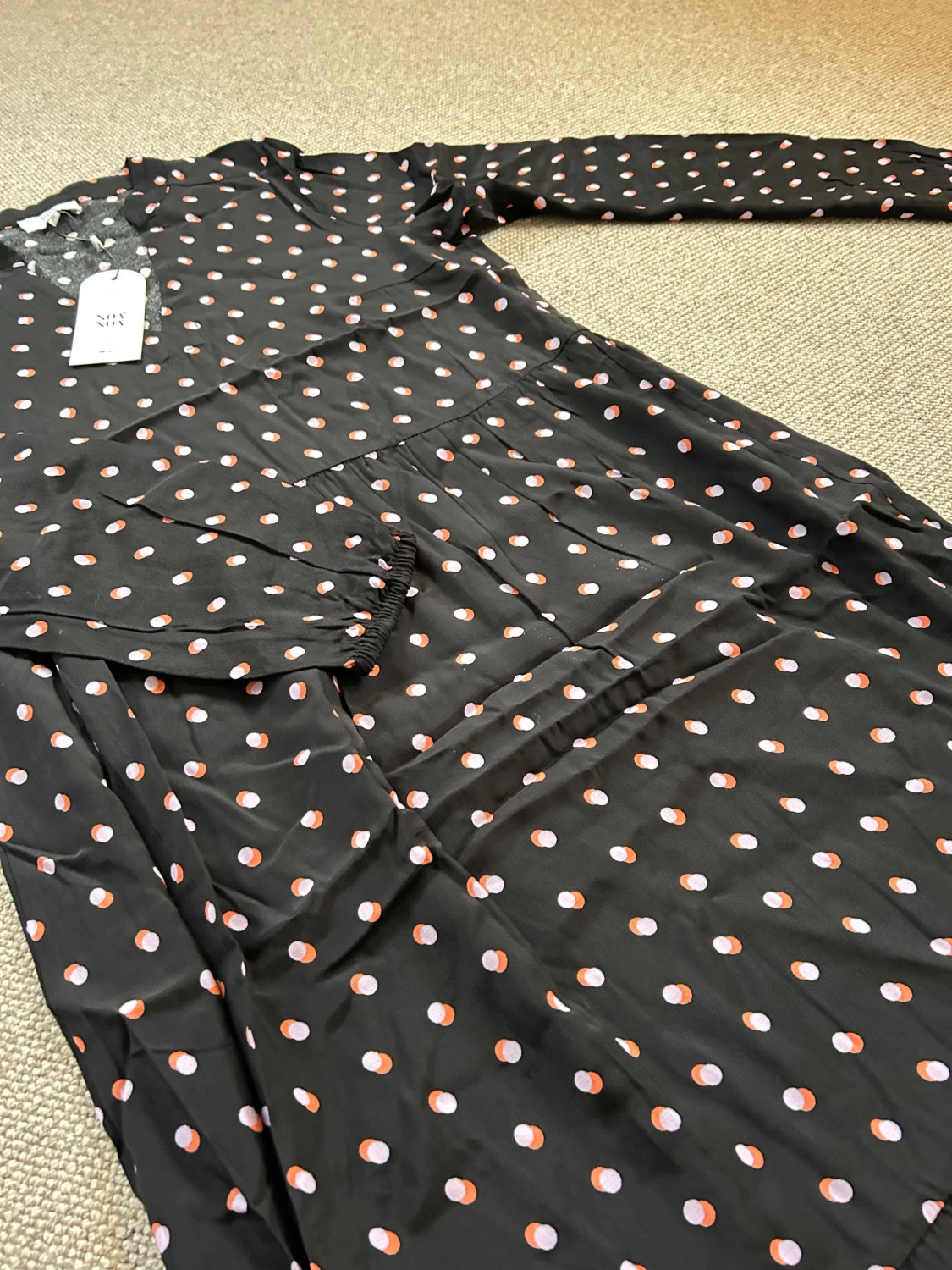 Svart prickig långklänning Noa Noa - 3