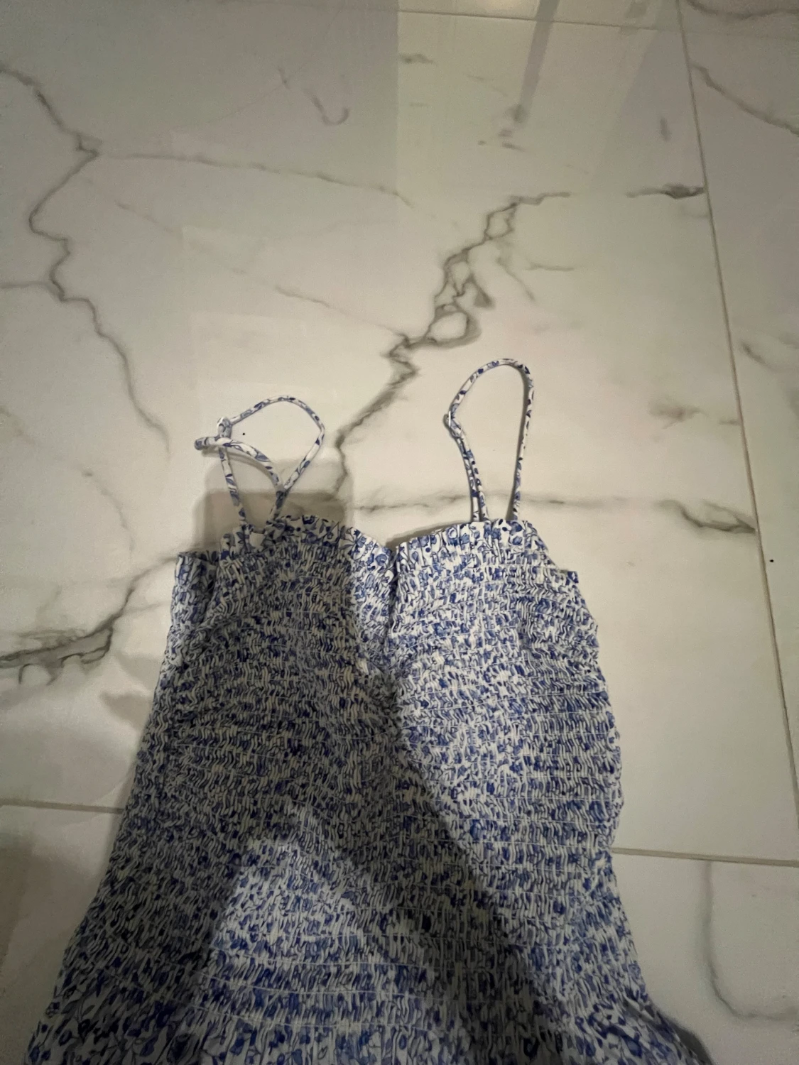 Blommig långklänning med smock