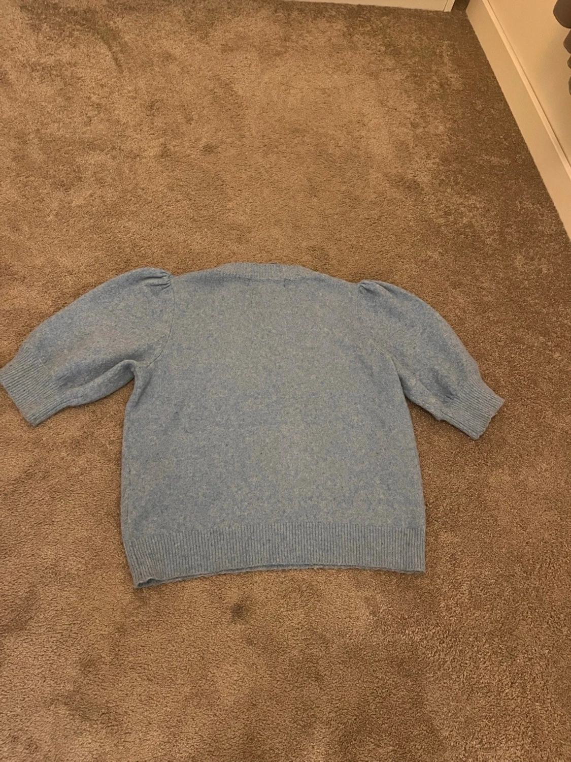 Ljusblå stickad tröja Vero Moda XS - 1