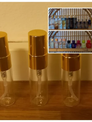 Zara splitpaket 🌸 - 3 stycken 5 ml glasdekanter med spray ✨️Välj bland dofterna som finns på listor bland bilderna,tryck på bilderna för att se all text 