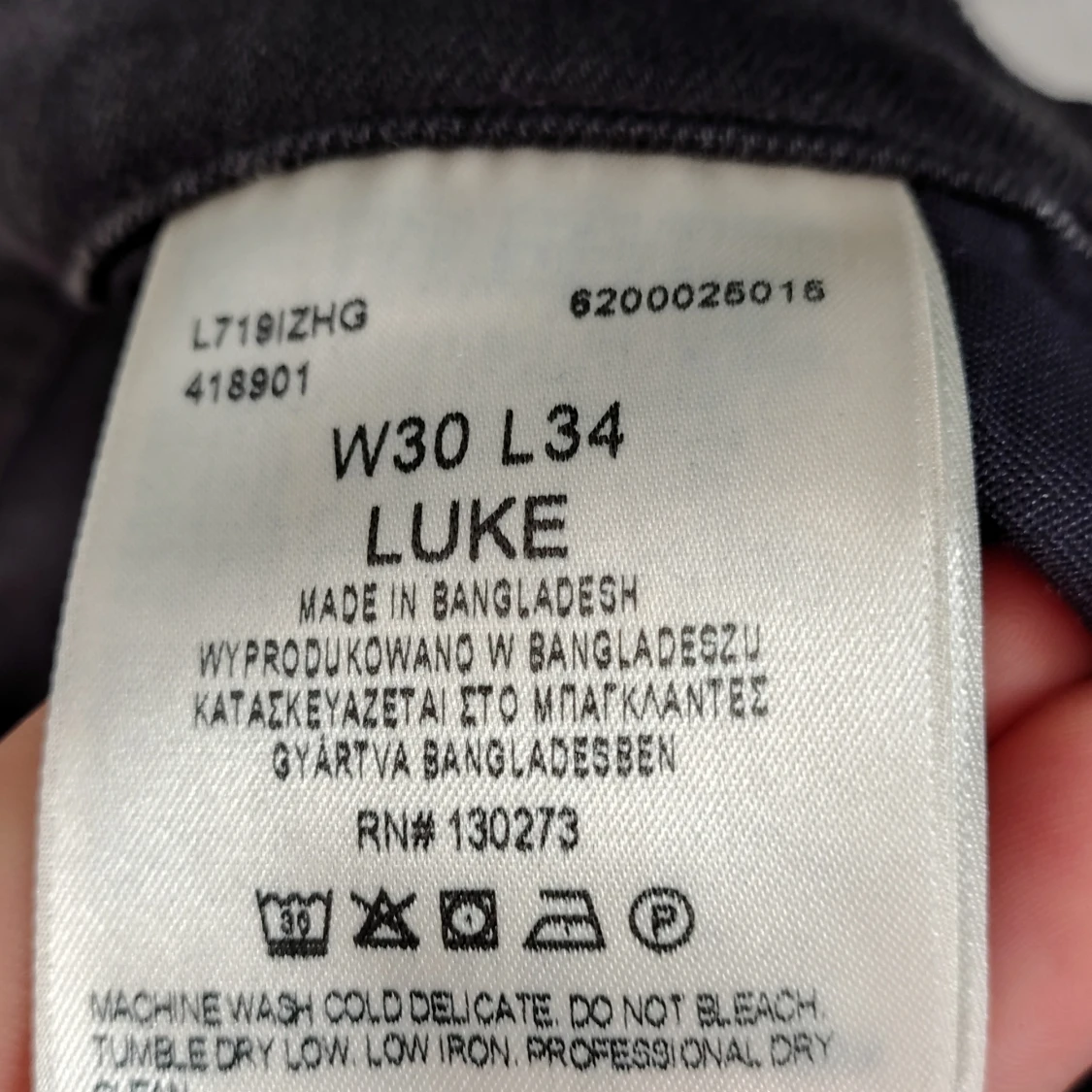 Svarta Lee jeans  - 3