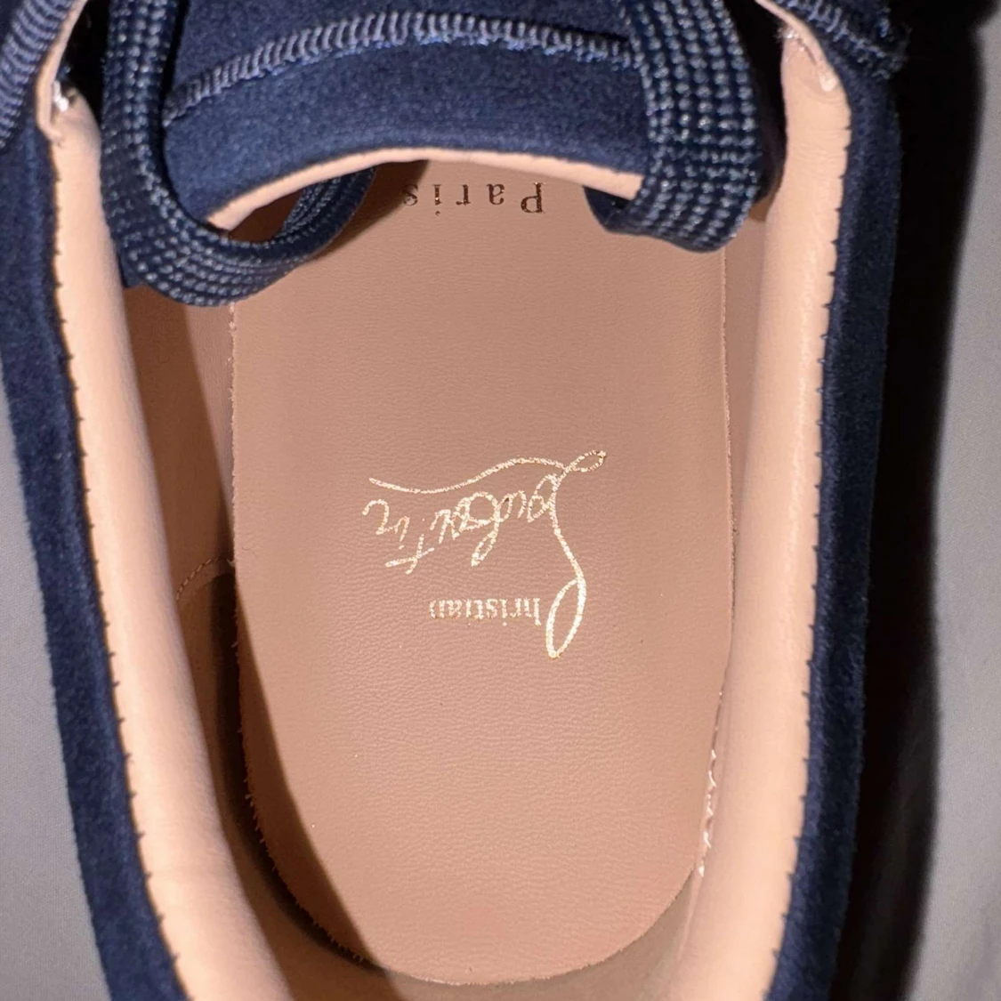 Marinblå Christian Louboutin sneakers - 2