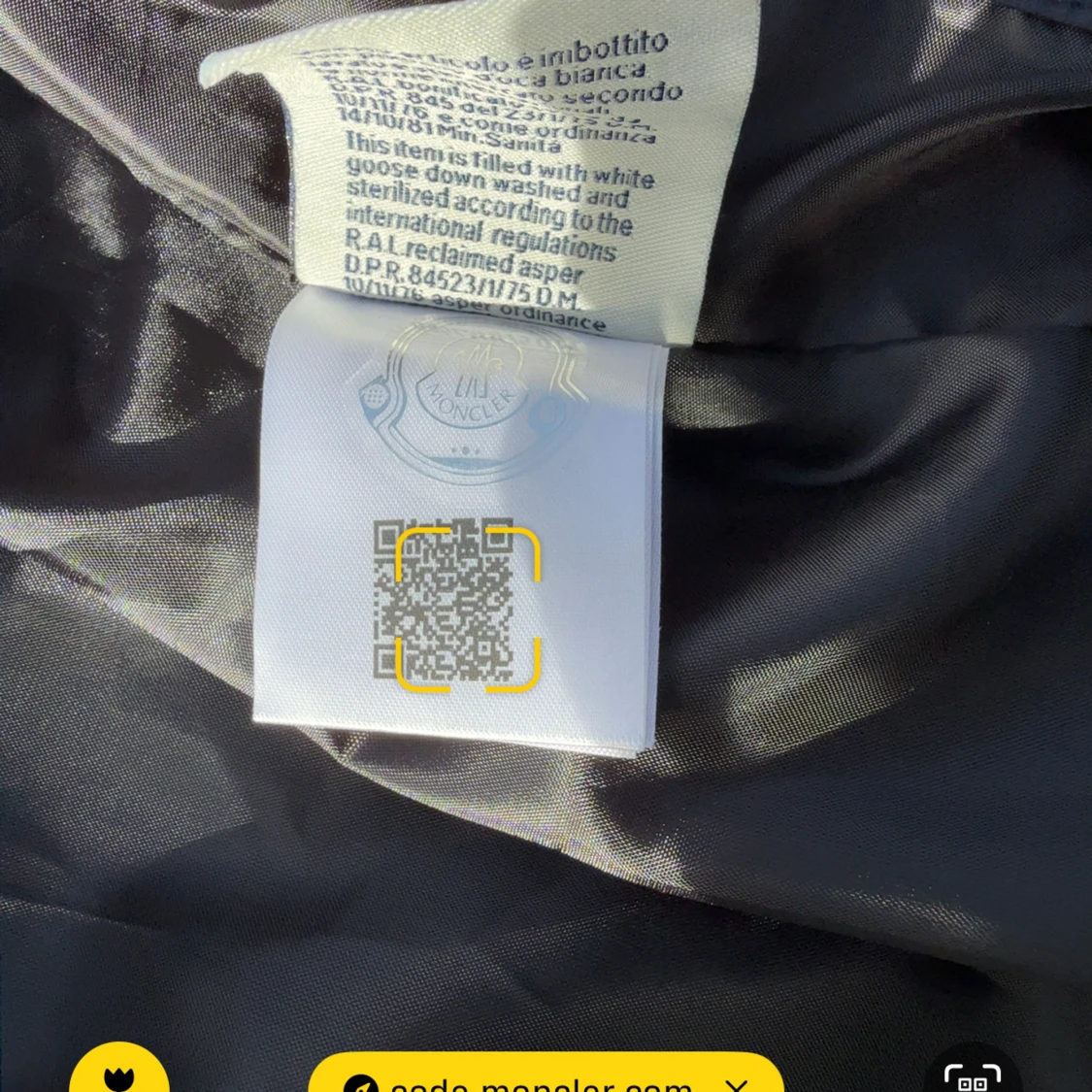 Marinblå vindjacka från Moncler S - 3