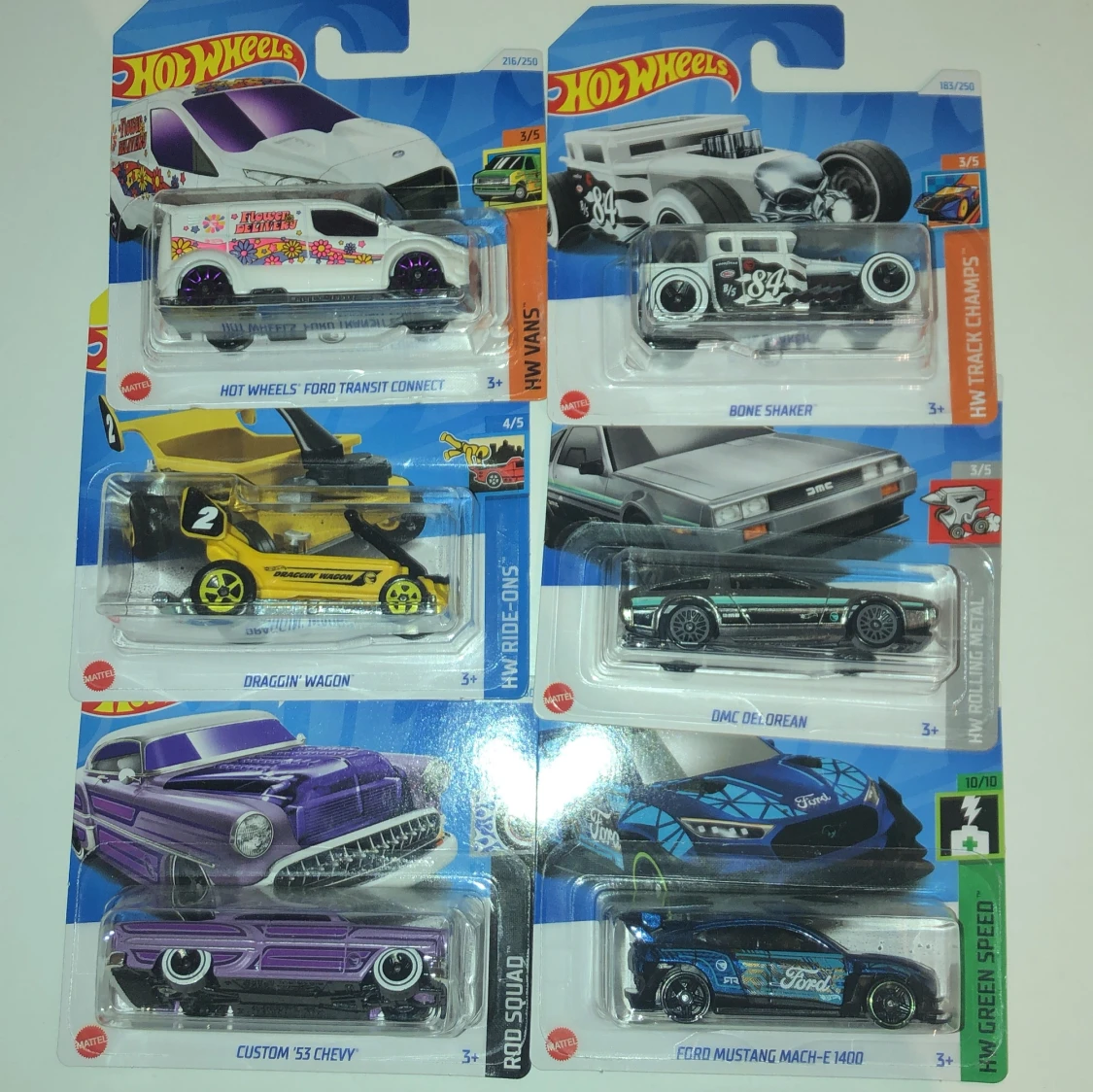6 hotwheels th +en till som gåva