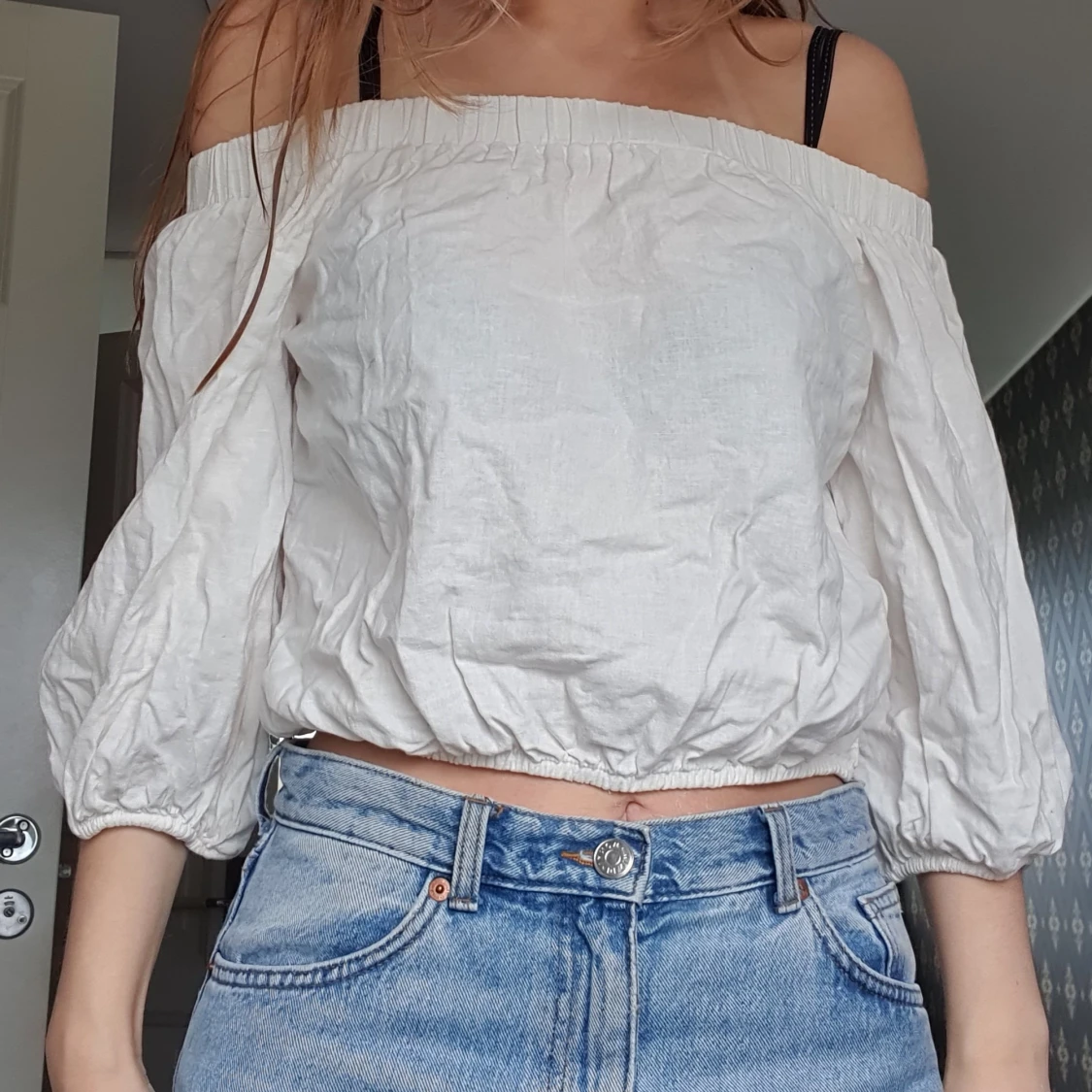 Vit Linnen Topp - 37