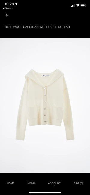 Stickad kofta i ull - Jättesöt stickad kofta i 100% ull från zara💕säljer för att den inte kommit till användning, använd bara en gång o därmed i fint skick. Säljer för 380 