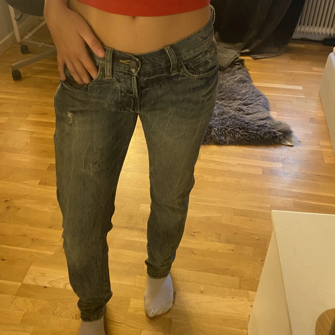 Lågmidjade jeans  - 90