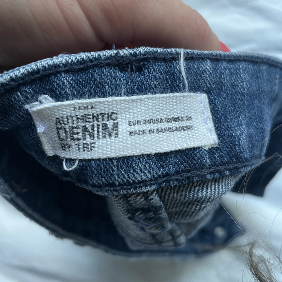 Lågmidjade jeansshorts  - 91