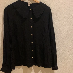 vacker hm blus - vacker hm blus med så fin krage. perfekt till fest. strl 42 på den men passar m-l så vacker😁