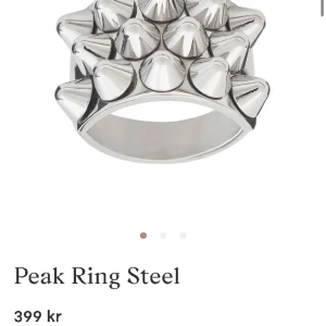 Edblad nit ring  - Säljer denna Edblad ring med nitar. En nit har gått av men inget som direkt märks av vid användning. Säljer för 130kr inkl frakt. Köpt för 399kr.