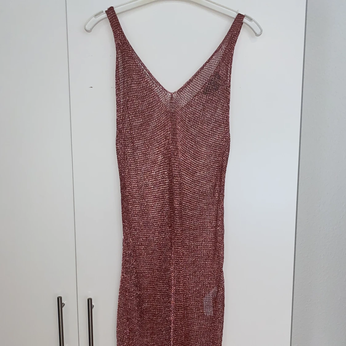 Rosaglittrig klänning 