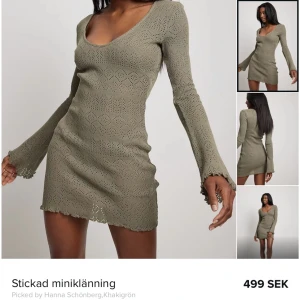 Stickad klänning - Så snygg men passade inte mig, aldrig använd 