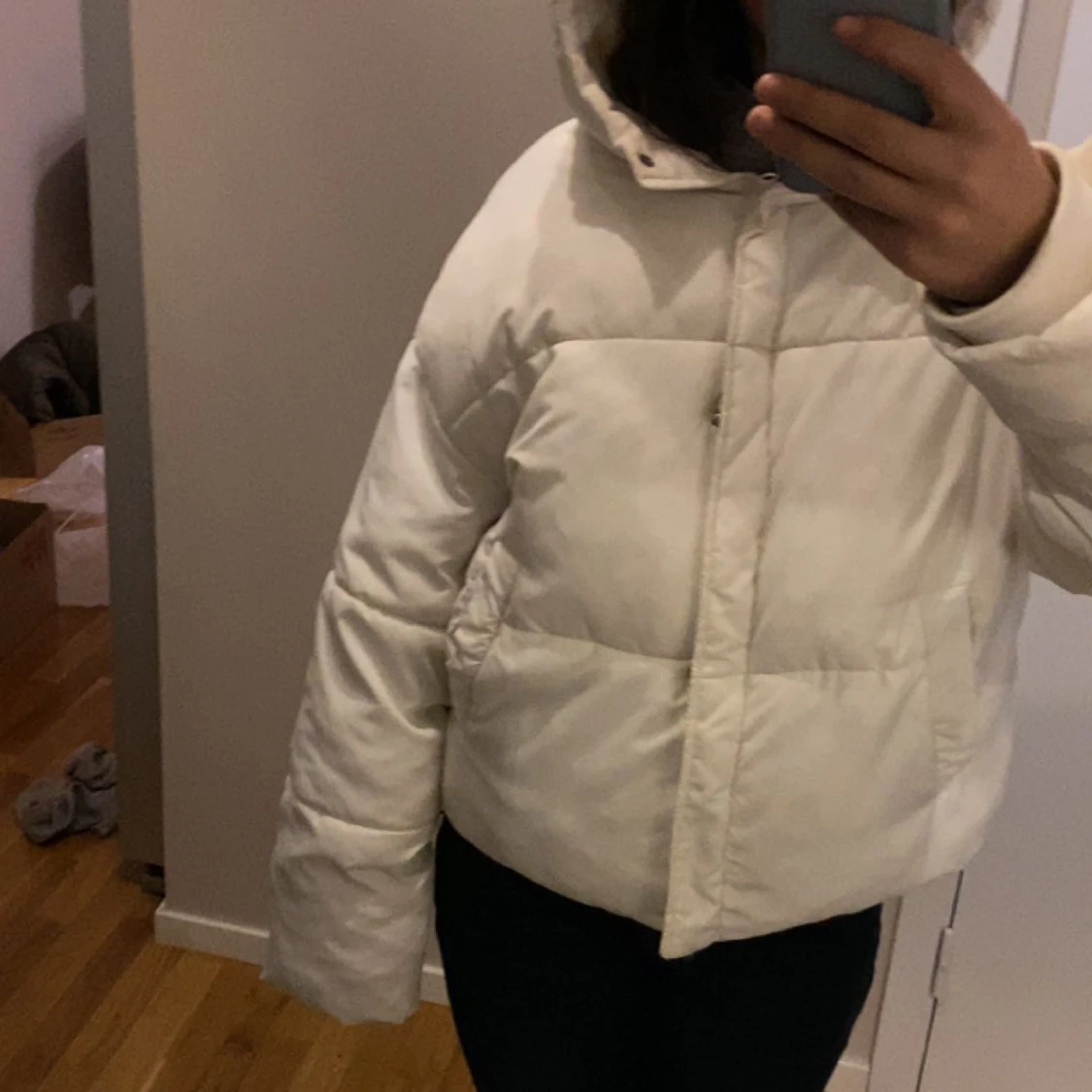 Vit vinterjacka  - 91