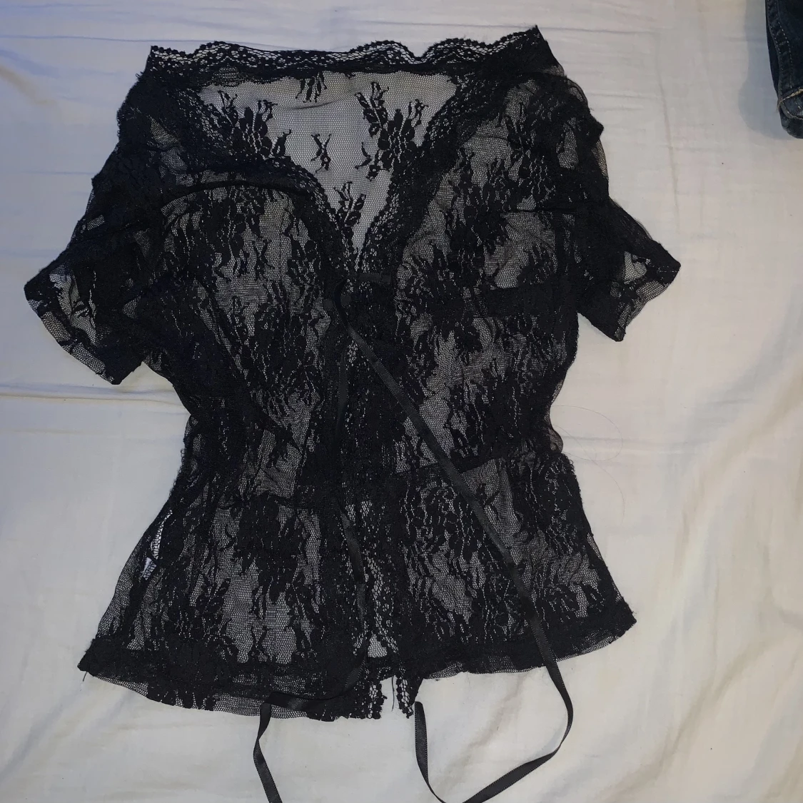 meshtopp med mönster