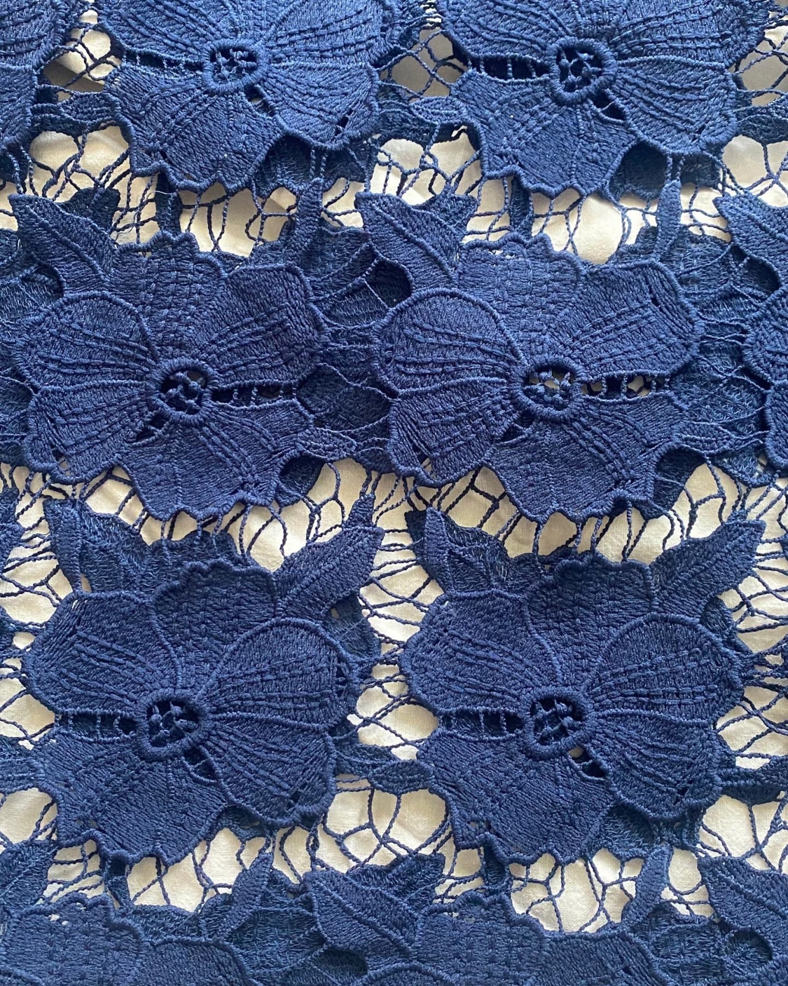 Blommig spets kjol - 90