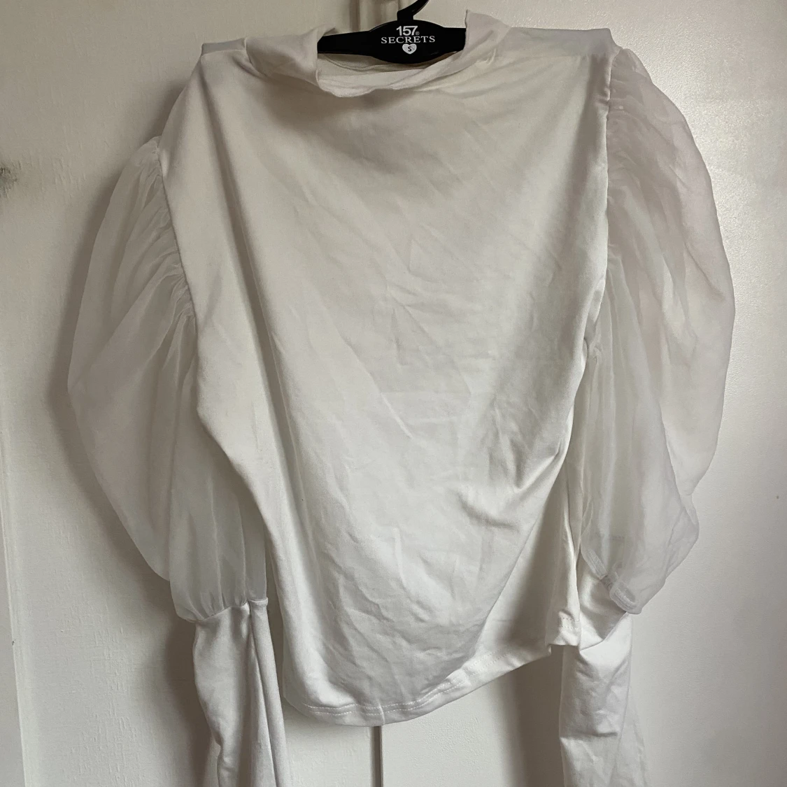 Långärmad mesh topp