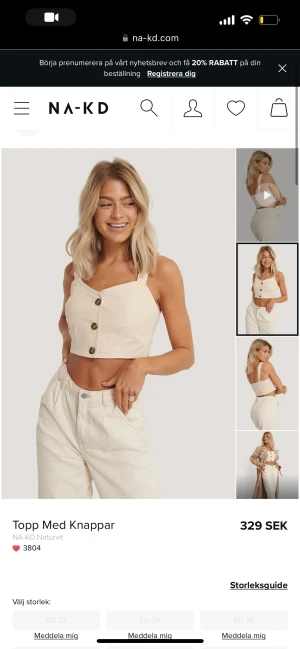 Jeanstopp - Jeanstopp från NA-KD, beige. Väldigt sparsamt använd och i bra skick. 