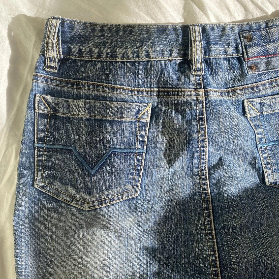 Mini jeans kjol - 90