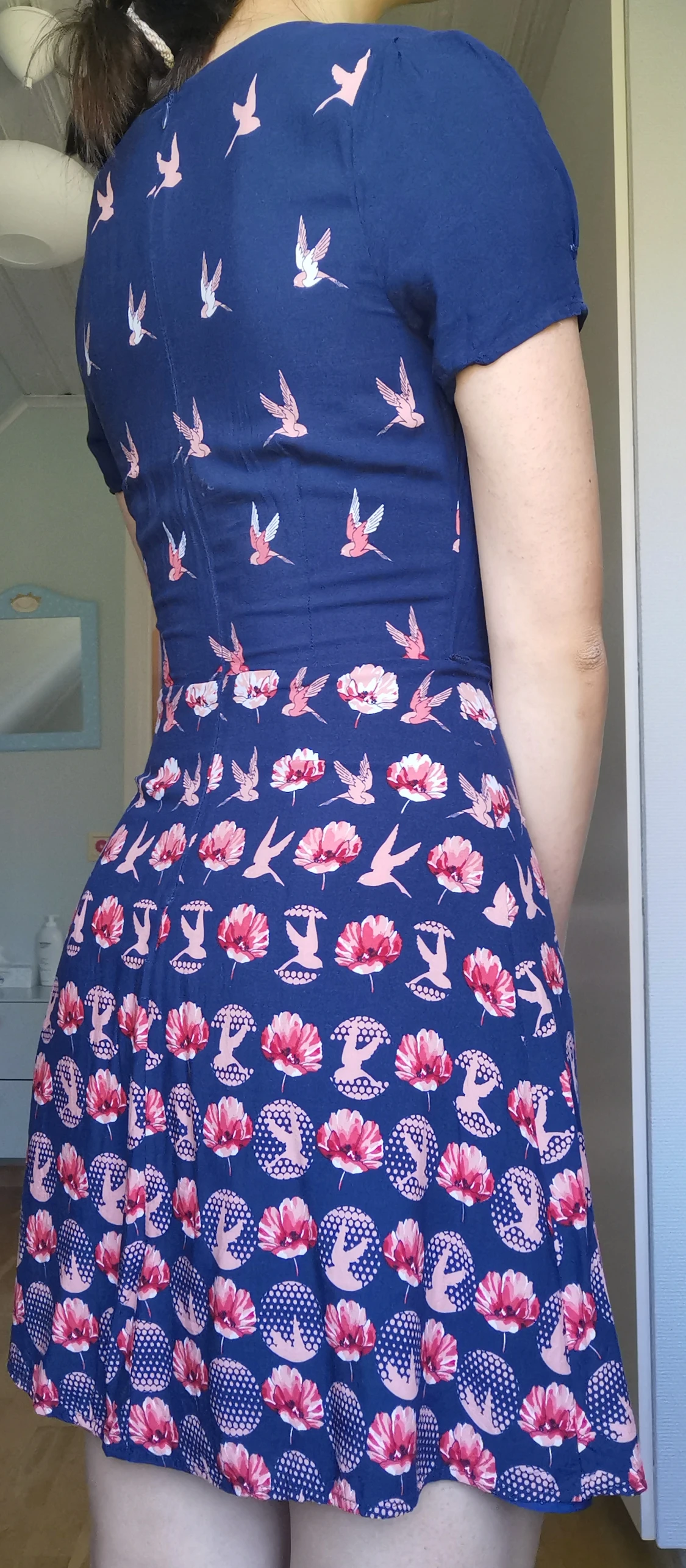 Klänning med fåglar - 91