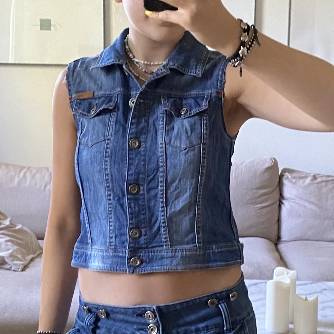 Jeansväst - 90