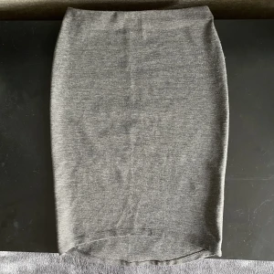 Grå pennkjol | Gina Tricot - En jättefin grå pennkjol, den är lite längre på baksidan. I storlek XS, men skulle säga att den även passar S. Säljer då den ej är min stil längre. I använt skick och är därför lite nopprig. Säljer även därför för nedsatt pris. Skriv för info och bilder.