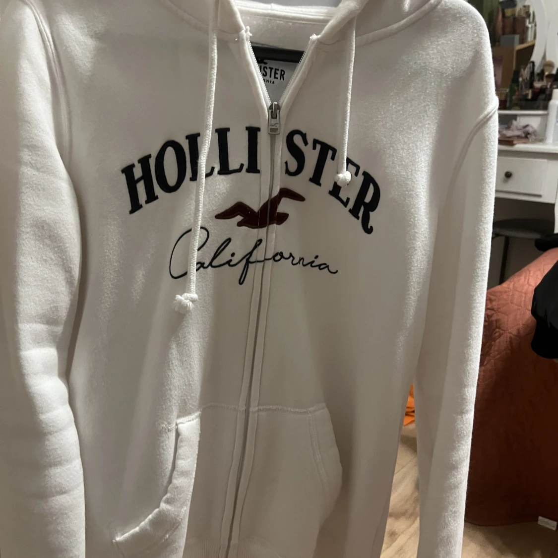 Vit hollister jacka