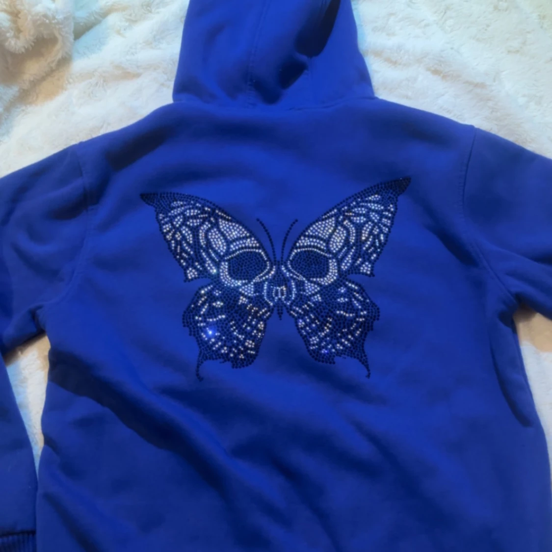 blue skull zip  - 90