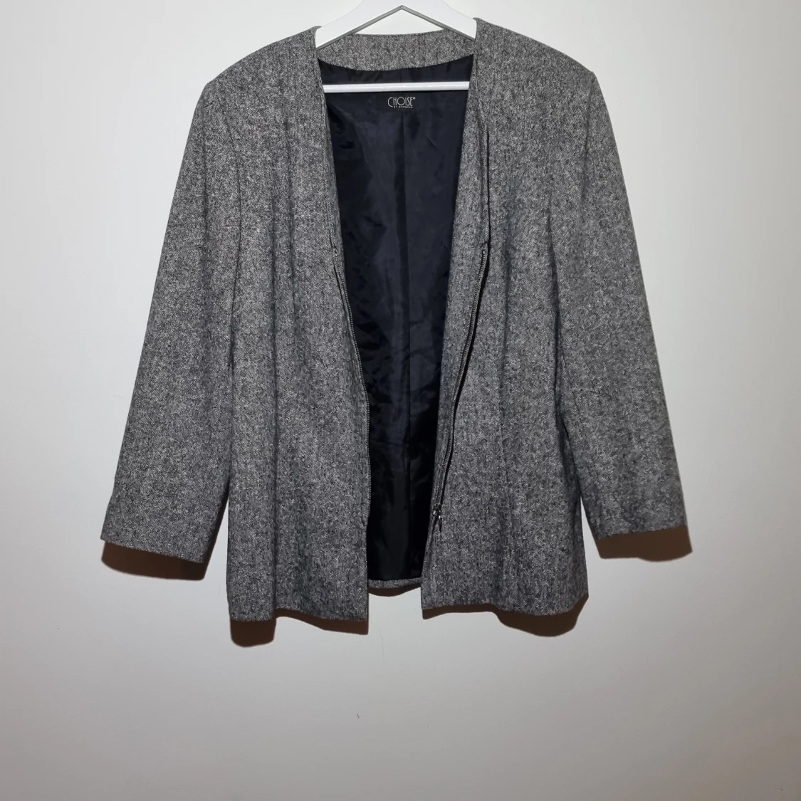 Gråmelerad blazer/jacka - 90