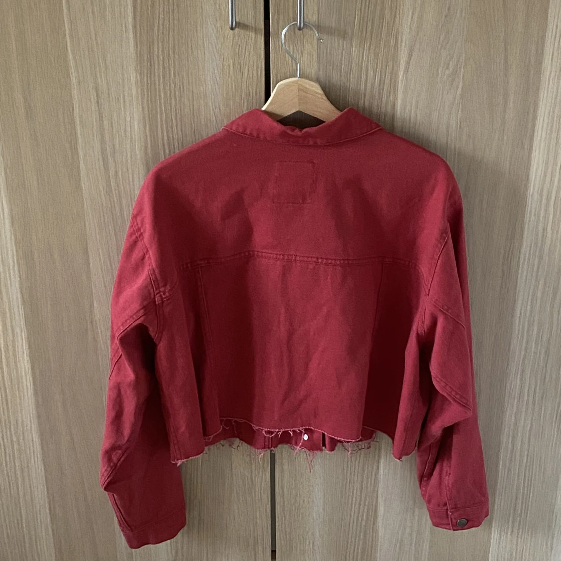 Röd retro jeansjacka - 90