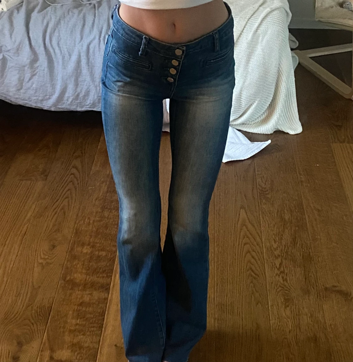 Mid Rise Bootcut Jeans