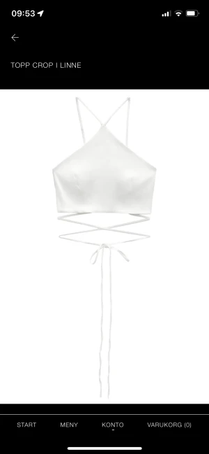 Zara topp  - Super söt fin topp i Linne. Endast använd 2 gånger. Original pris 299kr