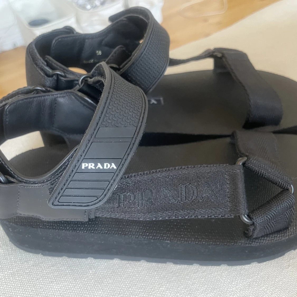 PRADA sporty nylon strap sandals