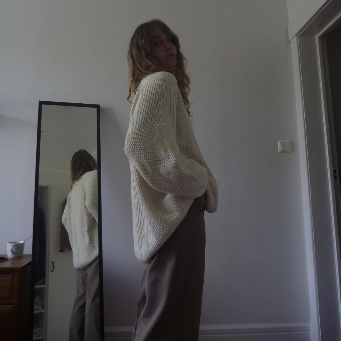 Oversized stickad tröja - 91