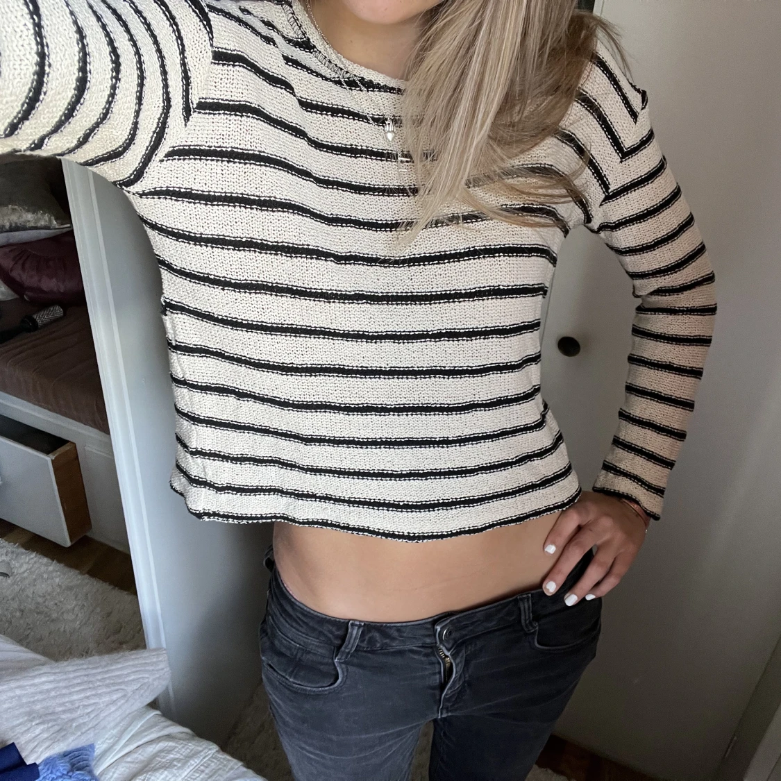 Zara tröja stickad - 90