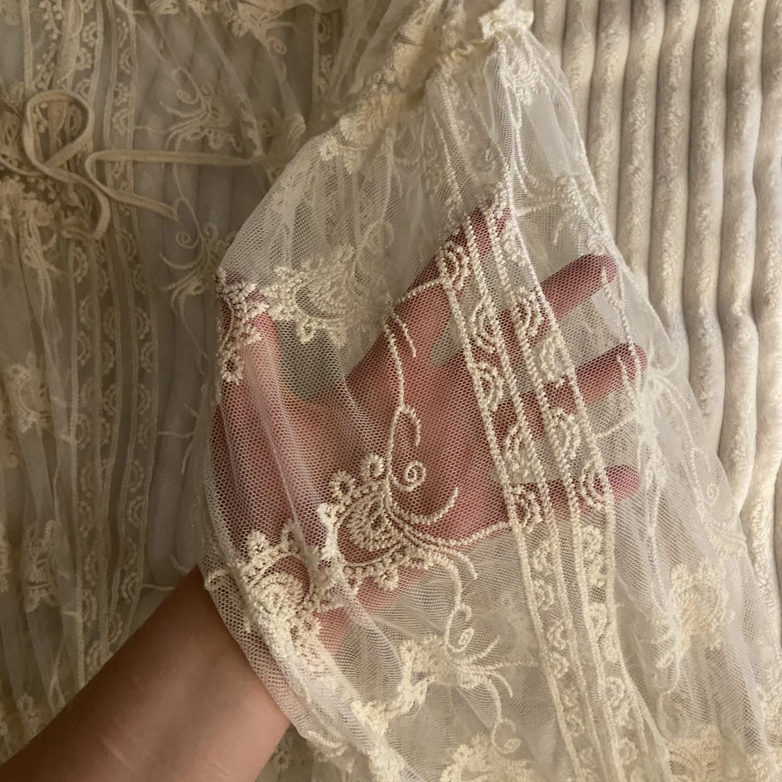 Lång Spets Cardigan Vintage - 91