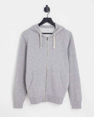 Jack & Jones - Grå huvtröja med dragkedja - Oanvänd, fortfarande i förpackning. Säljer den då den inte är min storlek.