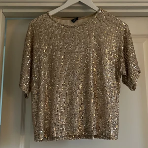 Glittrig topp - Glittrig Ny oanvänd fest topp  Fina Tricot