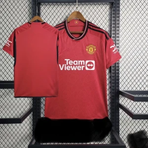 Manchester United Home Football Shirt 23 24 - As fet Manchester United tröja. Nyskick. Skriv för frågor eller funderingar!🧡