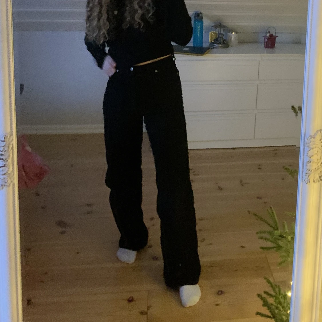 Svarta Manchesterbyxor  - 90