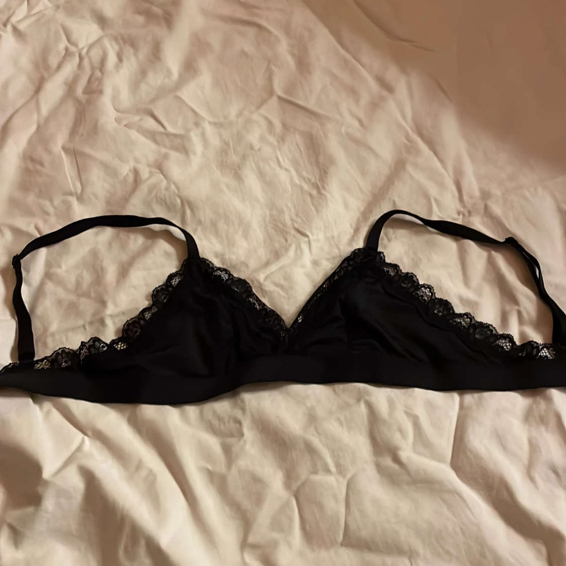 Svart bh/topp