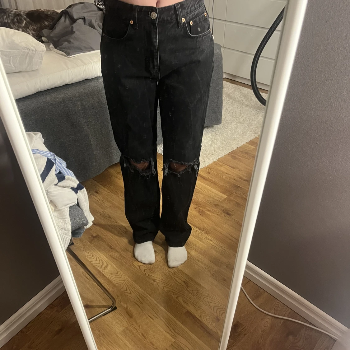 90s high waist jeans från gina