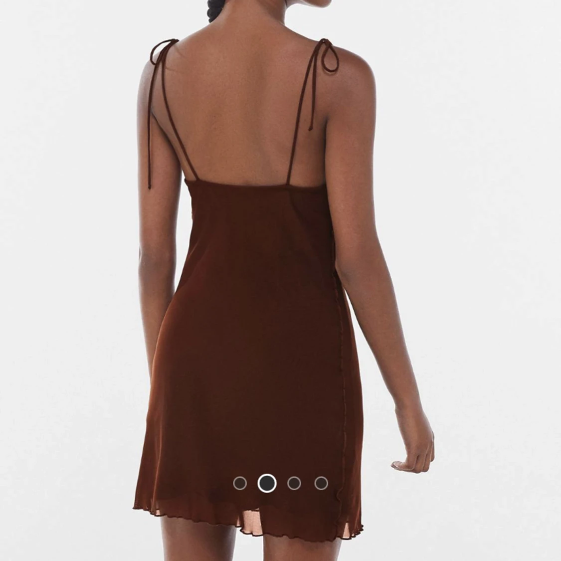 Brun klänning i strl S - 90