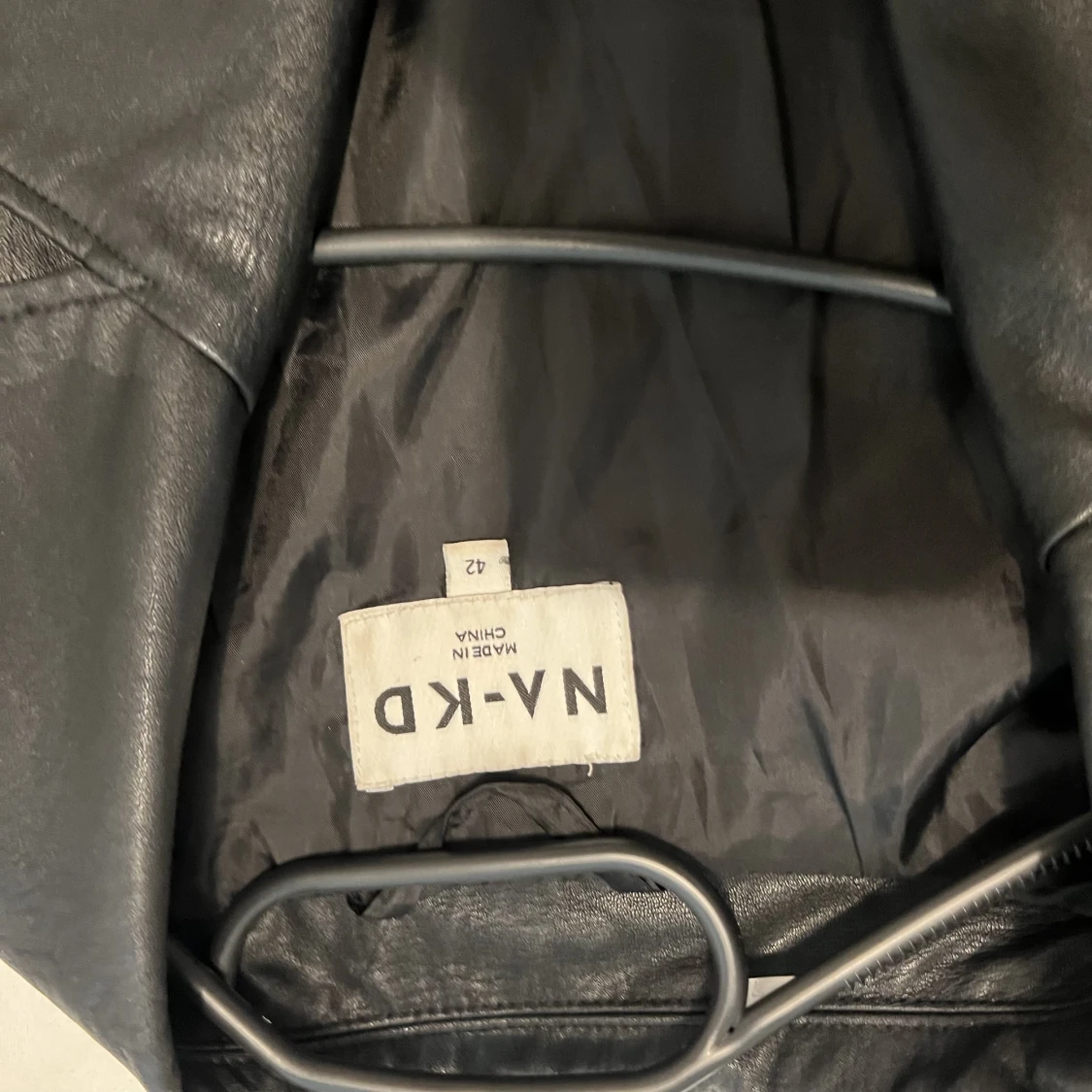 Black leather blazer/jacket - 91