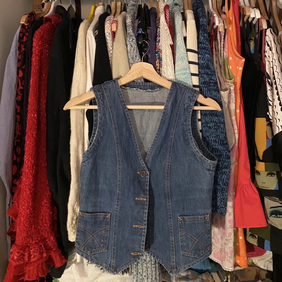 Söt jeansväst⭐️ - 91