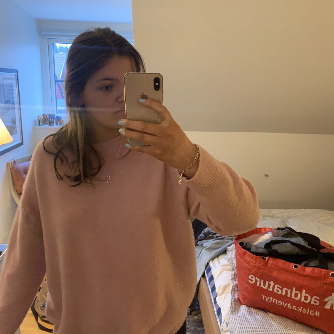 Stickad zara tröja  - 90