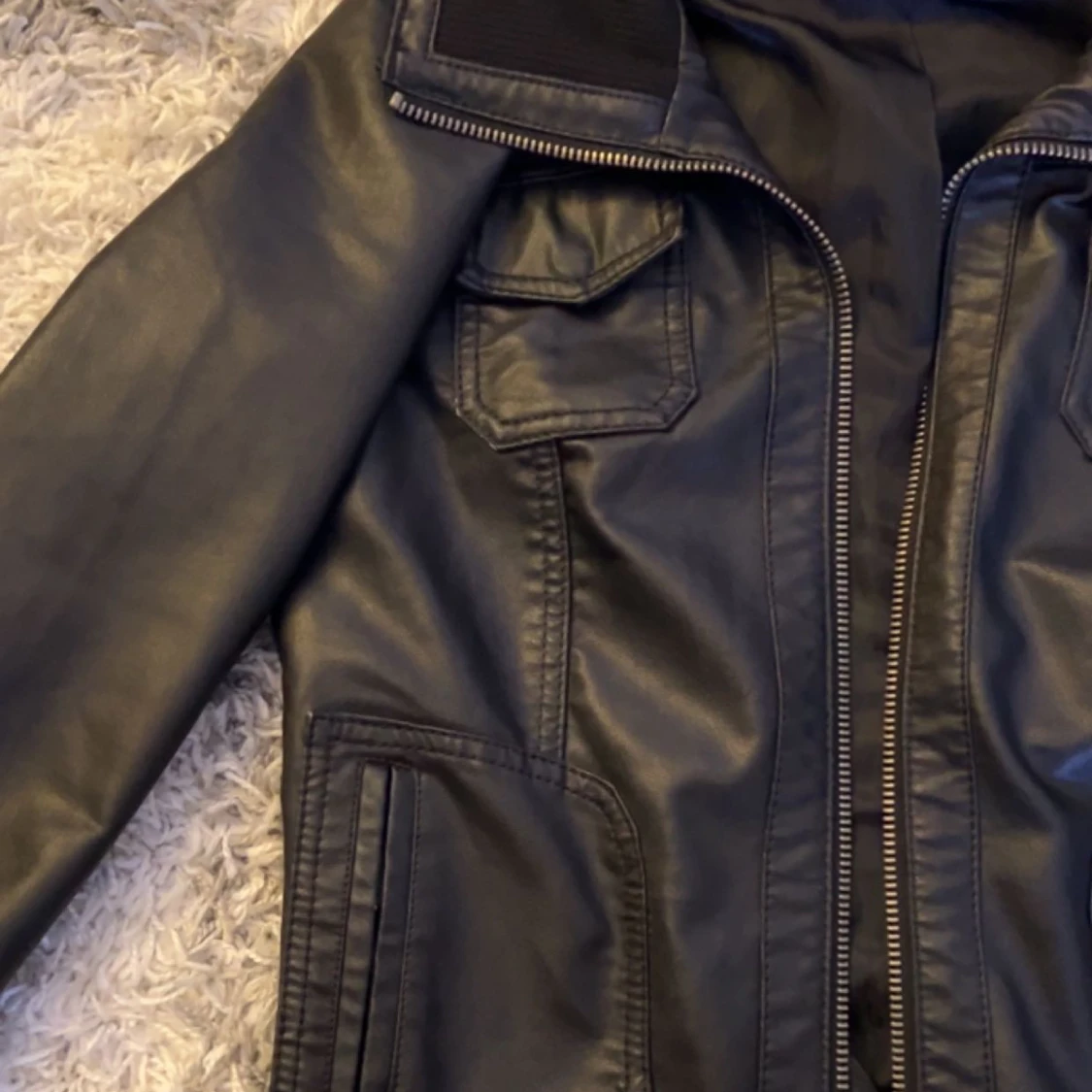 Vintage skinnjacka  - 90